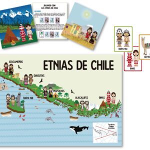 KIT ETNIAS DE CHILE CON ALFOMBRA-FICHAS Y LIBRO